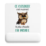 Tapis de souris ergonomique avec repose-poignet, accessoire bureau pour femme et homme, fête des pères, cadeau pas cher, idée cadeau fête des mères, secret santa, départ à la retraite, télétravail et gaming