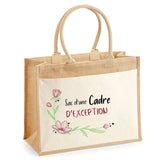Sac Fête des Mères Mamie MAman Soeur Femme Famille Idée Cadeau anniversaire Noël Travail Boulot Métier Départ Retraite Collègue Femme cabas shopping plage
