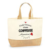Sac Jute Fête des Mères Fêtes des Pères Mamie Papi Famille Idée Cadeau anniversaire Noël Travail Boulot Métier Départ Retraite Collègue Femme Homme