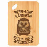 Planche bambou gravée personnalisée homme idée cadeau Fête des Pères apéro 30×20 prénom cuisine plateau fromage anniversaire noel papa papi 