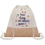 Sac Fête des Mères Mamie Famille Idée Cadeau anniversaire Noël Travail Boulot Métier Départ Retraite Collègue Femme cabas shopping plage