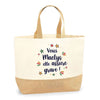 Sac Jute Fête des Mères Fêtes des Pères Mamie Papi Famille Idée Cadeau anniversaire Noël Travail Boulot Métier Départ Retraite Collègue Femme Homme