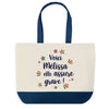 Sac Fête des Mères Mamie Famille Idée Cadeau anniversaire Noël Travail Boulot Métier Départ Retraite Collègue Femme cabas shopping plage