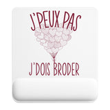 Tapis de souris ergonomique avec repose-poignet, accessoire bureau pour femme et homme, fête des pères, cadeau pas cher, idée cadeau fête des mères, secret santa, départ à la retraite, télétravail et gaming