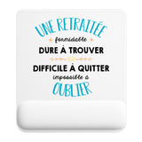 Tapis de souris ergonomique avec repose-poignet, accessoire bureau pour femme et homme, fête des pères, cadeau pas cher, idée cadeau fête des mères, secret santa, départ à la retraite, télétravail et gaming