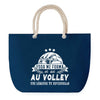 Sac de plage Bleu anse corde Volley Légende Humour Geek