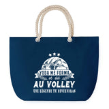 Sac de plage Bleu anse corde Volley Légende Humour Geek