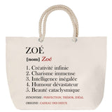 Sac Fête des Mères Mamie Famille Idée Cadeau anniversaire Noël Travail Boulot Métier Départ Retraite Collègue Femme cabas shopping plage