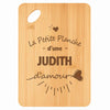 Planche bambou gravée personnalisée femme idée cadeau Fête des Mères apéro 30×20 prénom cuisine plateau fromage anniversaire noel maman mamie