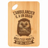Planche bambou gravée personnalisée homme idée cadeau Fête des Pères apéro 30×20 prénom cuisine plateau fromage anniversaire noel papa papi 