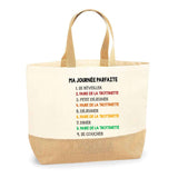 Sac Jute Fête des Mères Fêtes des Pères Mamie Papi Famille Idée Cadeau anniversaire Noël Travail Boulot Métier Départ Retraite Collègue Femme Homme