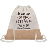 Sac Fête des Mères Mamie Maman Cadeau anniversaire Noël Travail Métier Départ Retraite Collègue Femme cabas shopping plage
