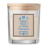 Bougie Joyeux noël au meilleur Papounet Noël