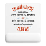 Tapis de souris ergonomique avec repose-poignet, accessoire bureau pour femme et homme, fête des pères, cadeau pas cher, idée cadeau fête des mères, secret santa, départ à la retraite, télétravail et gaming