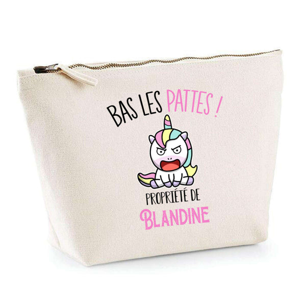 Trousse pochette de rangement maquillage Fête des Mères Mamie Famille Idée Cadeau anniversaire Noël Travail Boulot Métier Départ Retraite Collègue Femme