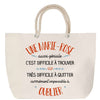 Sac Fête des Mères Mamie Famille Idée Cadeau anniversaire Noël Travail Boulot Métier Départ Retraite Collègue Femme cabas shopping plage