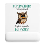 Tapis de souris ergonomique avec repose-poignet, accessoire bureau pour femme et homme, fête des pères, cadeau pas cher, idée cadeau fête des mères, secret santa, départ à la retraite, télétravail et gaming