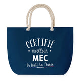 Sac de Plage Bleu avec Anse Corde Certifié meilleur Mec
