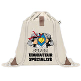 Sac à dos avec pochette Super Éducateur Spécialisé