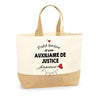 Sac Jute Fête des Mères Fêtes des Pères Mamie Papi Famille Idée Cadeau anniversaire Noël Travail Boulot Métier Départ Retraite Collègue Femme Homme