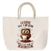 Sac Fête des Mères Mamie Famille Idée Cadeau anniversaire Noël Travail Boulot Métier Départ Retraite Collègue Femme cabas shopping plage