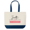 Sac de shopping bleu Josette en Vacances
