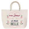 Sac Fête des Mères Mamie Famille Idée Cadeau anniversaire Noël Travail Boulot Métier Départ Retraite Collègue Femme cabas shopping plage