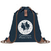 sac a dos bleu coton recycle avec pochette idee cadeau originale pour collegue ami prof ou membre de la famille cadeau mixte noel anniversaire secret santa ou depart au travail sac leger pratique et ecologique design breton moderne