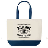 Sac de shopping bleu Millésime 1997