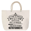 Sac Fête des Mères Mamie Famille Idée Cadeau anniversaire Noël Travail Boulot Métier Départ Retraite Collègue Femme cabas shopping plage