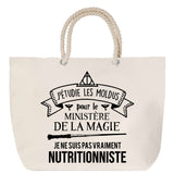 Sac Fête des Mères Mamie Famille Idée Cadeau anniversaire Noël Travail Boulot Métier Départ Retraite Collègue Femme cabas shopping plage