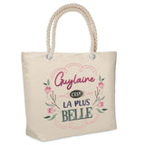 Sac Fête des Mères Mamie Famille Idée Cadeau anniversaire Noël Travail Boulot Métier Départ Retraite Collègue Femme cabas shopping plage