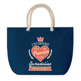 Sac de plage Bleu anse corde Gwendoline Princesse