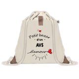 Sac à dos avec pochette Bazar d'un AVS d'amour