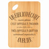 Planche bambou gravée personnalisée homme idée cadeau Fête des Pères apéro 30×20 prénom cuisine plateau fromage anniversaire noel papa papi 