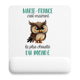 Tapis de souris ergonomique avec repose-poignet, accessoire bureau pour femme et homme, fête des pères, cadeau pas cher, idée cadeau fête des mères, secret santa, départ à la retraite, télétravail et gaming