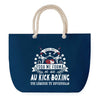 Sac de plage Bleu anse corde Kick-Boxing Légende Humour Geek