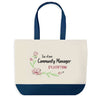 Sac de shopping bleu Community Manager d'exception