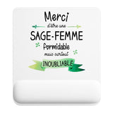 Tapis de souris ergonomique avec repose-poignet, accessoire bureau pour femme et homme, fête des pères, cadeau pas cher, idée cadeau fête des mères, secret santa, départ à la retraite, télétravail et gaming