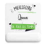 Tapis de souris ergonomique avec repose-poignet, accessoire bureau pour femme et homme, fête des pères, cadeau pas cher, idée cadeau fête des mères, secret santa, départ à la retraite, télétravail et gaming