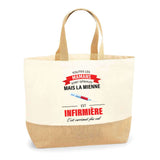 Sac Jute Fête des Mères Fêtes des Pères Mamie Papi Famille Idée Cadeau anniversaire Noël Travail Boulot Métier Départ Retraite Collègue Femme Homme