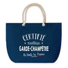 Sac de plage Bleu anse corde Certifié meilleur Garde-Champêtre