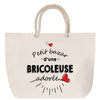 Sac Fête des Mères Mamie Famille Idée Cadeau anniversaire Noël Travail Boulot Métier Départ Retraite Collègue Femme cabas shopping plage