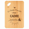 Planche bambou gravée personnalisée femme idée cadeau Fête des Mères apéro 30×20 prénom cuisine plateau fromage anniversaire noel maman mamie