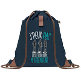 sac a dos bleu coton recycle avec pochette idee cadeau originale pour collegue ami prof ou membre de la famille cadeau mixte noel anniversaire secret santa ou depart au travail sac leger pratique et ecologique design breton moderne
