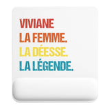 Tapis de souris ergonomique avec repose-poignet, accessoire bureau pour femme et homme, fête des pères, cadeau pas cher, idée cadeau fête des mères, secret santa, départ à la retraite, télétravail et gaming