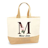 Sac Jute Fête des Mères Fêtes des Pères Mamie Papi Famille Idée Cadeau anniversaire Noël Travail Boulot Métier Départ Retraite Collègue Femme Homme