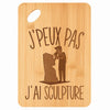 Planche bambou gravée personnalisée femme homme idée cadeau Fête des Mères Fête des Pères apéro papa maman prénom cuisine plateau fromage