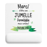 Tapis de souris Merci Jumelle Inoubliable femme