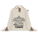 Sac à dos avec pochette Typographe Ministère de la Magie